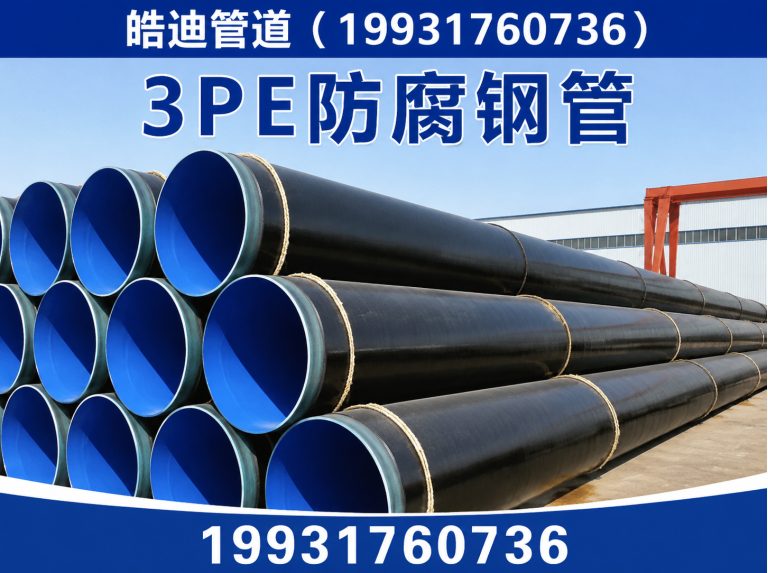 河间市3PE防腐钢管展示图